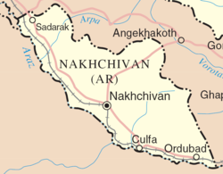 خريطة مفصلة لنخجوان