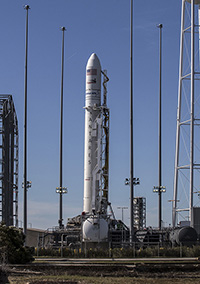 Orbital ATK Cygnus CRS-4 spacecraft poised for blastoff to ISS on ULA Atlas V