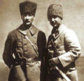 الجنرالات مصطفى كمال وعصمت إنونو قبل معركة Dumlupınar, أغسطس 1922