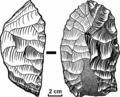 Carinated end-scraper