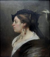 پورتريه إمرأة، 1654. زيت على كنڤاه، Niedersächsisches Landesmuseum Hannover، هانوڤر.