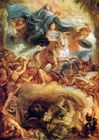 Apotheosis of Louis XIV, 1677, oil on canvas, Magyar Szépmüvészeti Múzeum, Budapest.