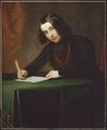 لوحة لديكنز ي بوسطن 1842.