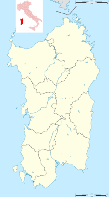 Location map Italy Sardinia
