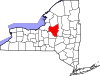 State map highlighting Oneida County