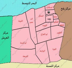 خريطة مركز الشيخ زويد.