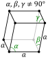 Rhombohedral crystal structure for بورون