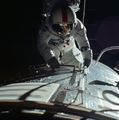 Evans performs an EVA before returning home