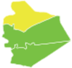 موقع منطقة شهبا في محافظة السويداء