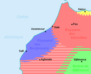 Midrar kingdom (green).