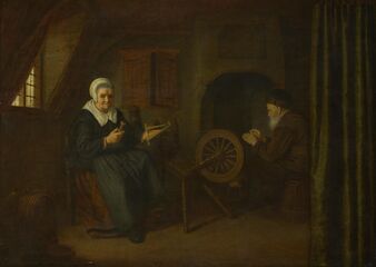 Tobit and Anna, Abraham De Pape, c. 1658 National Gallery of London