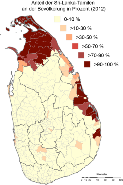 ملف:Sri-Lanka-Tamilen Karte Bevölkerungsanteil 2012.png