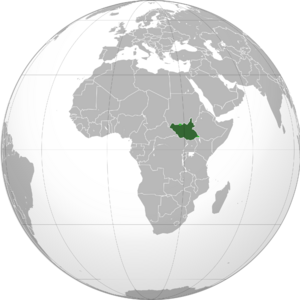 Location of جنوب السودان
