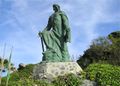 The statue of Abd-ar-Rahman I founder of The Emirate of Cordoba who landed at Almuñécar in 755 AD
