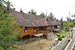 A traditional, wooden structure.