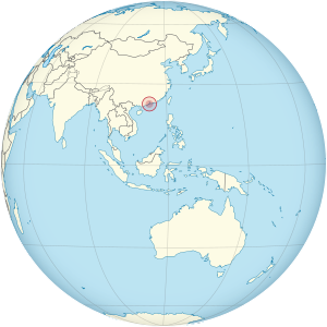 Location of Portuguese Macau