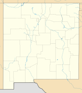 Map showing the location of Carlsbad Caverns National Park