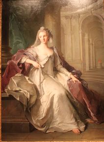 مدام هنرييت دى فرانس كعذراء ڤستية (1749) بريشة Jean-Marc Nattier