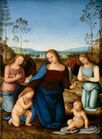 Perugino, The Virgin and Child with Saint John and two Angels