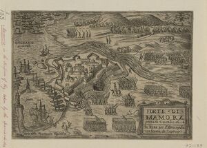 GIROLAMO DISCEPOLO FORTE · DI · MAMORA presa da Cattolici 1614 c. 1614.jpg
