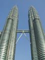 Front facade of the towers