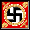 Personal standard of Adolf Hitler (a war flag or Standarte in German) used from 1934 to 1945