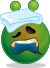 Smiley green alien sick.svg