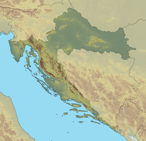 ملف:Relief map of Croatia.png
