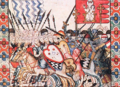 معركة بين المور والمسيحيين في حروب الاسترداد، مأخوذة من The Cantigas de Santa María