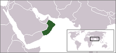 الموقع في خريطة العالم