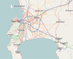 جزيرة روبن (سجن) is located in Cape Town