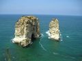 منظر من الروشة، بيروت، لبنان