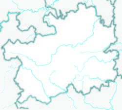 Liupanshui is located in گوي‌ژو