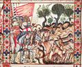 مور يتقاسمون الغنائم ، مأخوذة من The Cantigas de Santa María