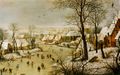Winter Landscape with a Bird Trap]], 1565, Royal Museums of Fine Arts of Belgium, Brussels, inv. 8724
