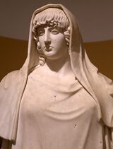 Upper portion of a statue of Hestia