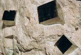 Cubes in rock