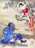 "The snow-covered mountain child", by Soga Shōhaku circa 1764