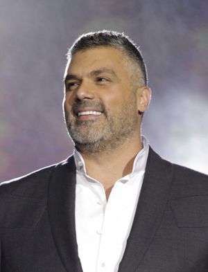Karam during a performance at the Karmsaddeh Festival of September 3, 2017