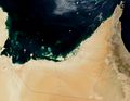 صورة بالقمر الصناعي للإمارات العربية