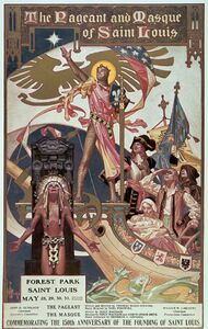 Poster- The Pageant and Masque of St. Louis, Forest Park, May 28-31, 1914