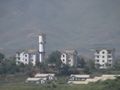 The empty shells of Kijong-dong seen from South Korea.