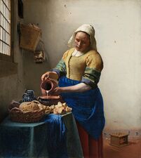 Het melkmeisje (1658) يوهانس ڤرمير