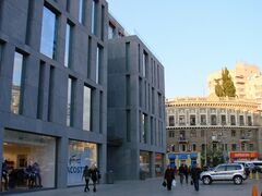 Stalinist architecture blends with the post-modernism of Dnipro's 'Passage' shopping and entertainment centre[203]