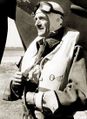 Keith Park in front of his Hurricane OK-2 on Malta in 1942