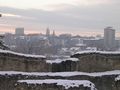 Downtown Suceava, as seen from the medieval Seat Fortress (December, 2005)