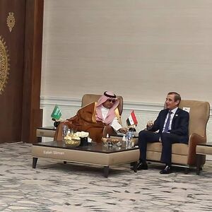 9 نوفمبر 2021 مدير إدارة المخابرات العامة السورية اللواء حسام لوقا بجانب رئيس المخابرات السعودية الفريق خالد الحميدان مصر 9 نوفمبر 2023