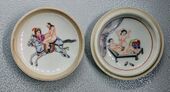 Erotic Chinese porcelain plate