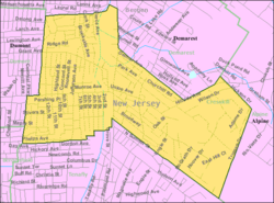 Census Bureau map of Cresskill, New Jersey