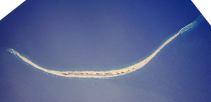 Satellite image of the island.